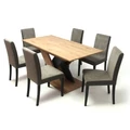 Kép 2/2 - BERLIN asztal 160(+40)cm - Artisan / Antracit