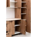 Kép 6/9 - ANIKÓ 240 cm konyhabútor 2M.Mosogató / Artisan + Carrara Bézs márvány munkalap / Fekete fogó