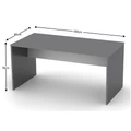 Kép 3/3 - RIOMA NEW TYP 16 íróasztal - Grafit / Fehér