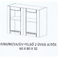 Kép 1/5 - ALÍZ F/60/80/2A/ÜV-FELSŐ 2 üveg ajtós elem