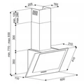Kép 3/3 - EVIDO REFLEX 60B design kürtős páraelszívó, 60 cm, fekete (TGER60_B)