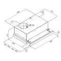 Kép 3/3 - EVIDO SLIMLUX 60GW teleszkópos kihúzható páraelszívó, 60 cm, fehér (TGES60_FE)