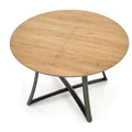Kép 2/16 - MORETTI asztal 118(+30)cm - Arany Tölgy / Fekete / Antracit