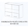 Kép 1/10 - ANIKÓ F/60/80/2A/ÜV-FELSŐ 2 üveg ajtós elem