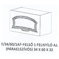 Kép 1/6 - FLÓRA F/34/60/1AF-FELSŐ 1 felnyíló ajtós PÁRAELSZÍVÓS elem