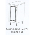 Kép 1/11 - ORSI A/40/1A-ALSÓ 1 ajtós munkalapos elem - BALOS