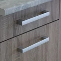 Kép 4/6 - ANIKÓ 200 cm konyhabútor 2M.Mosogató / Trüffel + Beton munkalap