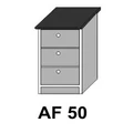 Kép 1/7 - ANTÓNIA AF50-es 3 fiókos munkalapos elem