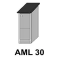 Kép 1/8 - LAURA AML30-as munkalapos elem jobbos