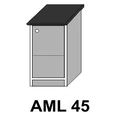 Kép 1/7 - ANTÓNIA AML45-ös munkalapos elem jobbos