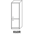 Kép 1/7 - ANTÓNIA K60R ajtós, oldalra nyitható rácsos kamra elem vasalathoz, jobbos