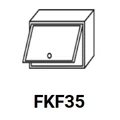 Kép 1/8 - LAURA FKF35 felső félmagas, kamra mélységű felnyílós elem