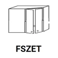 Kép 1/7 - ANTÓNIA FSZET felső sarok elem teleszkópos elszívóhoz