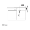 Kép 5/6 - BLANCO Zia XL 6 S Compact medence + csepegtetős silgránit mosogató - Antracit