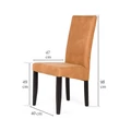 Kép 2/2 - BERTA Elegant szék - Sonoma Tölgy / Drapp