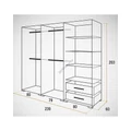 Kép 3/3 - polc 80 cm-es gardrób elemhez - FEHÉR