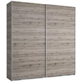 Kép 1/3 - FŐNIX 234 cm tolóajtós gardrób - San Remo / Szürke profil