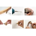 Kép 11/12 - LEMI 1 tükör bambusz kerettel - Fehér