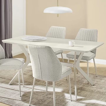 BAILEY asztal 160x80 cm - Greige