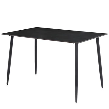 MELVIN 2 asztal 120x80 cm - Fekete kerámia
