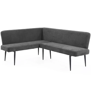 MELVIN 1 sarokpad JOBBOS - Antracit