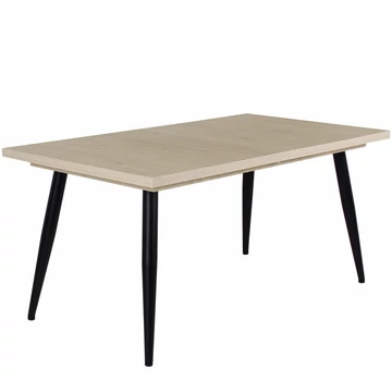 ALASKA asztal 160(+40)cm - Cotta Cremona / Fekete