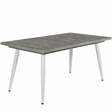 ALASKA asztal 160(+40)cm - Frizo Szürke / Fehér