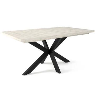 DOROTHY asztal 160(+40)cm - Justus Tölgy / Fekete