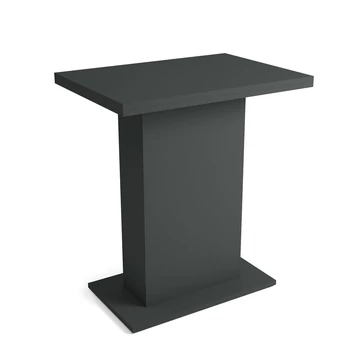 KIRA asztal 70x50(+50) cm - Matt Sötétszürke