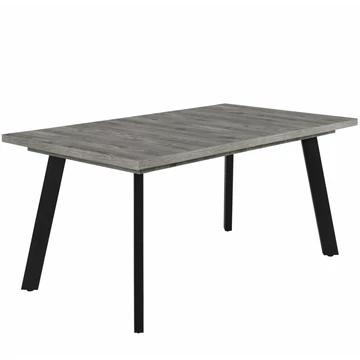 LINETT asztal 160(+40)cm - Frizo Szürke / Fekete