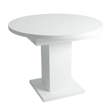 MAROCCO körasztal 100(+40)cm - Korpusz Fehér