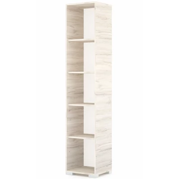 POLLY könyvespolc 42 cm - Justus Tölgy / Szürke láb