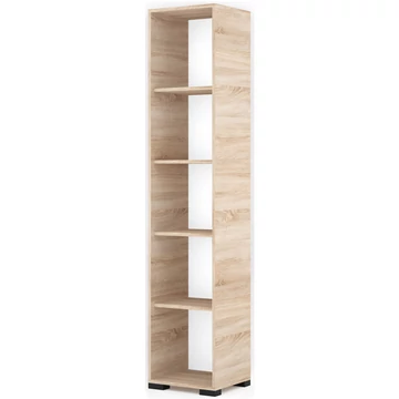 POLLY könyvespolc 42 cm - Sonoma Tölgy / Fekete láb