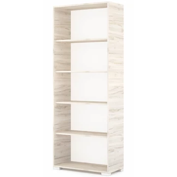 POLLY könyvespolc 80 cm - Justus Tölgy / Fehér láb