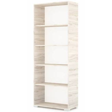 POLLY könyvespolc 80 cm - Justus Tölgy / Szürke láb