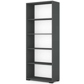 POLLY könyvespolc 80 cm - Matt Sötétszürke / Fekete láb