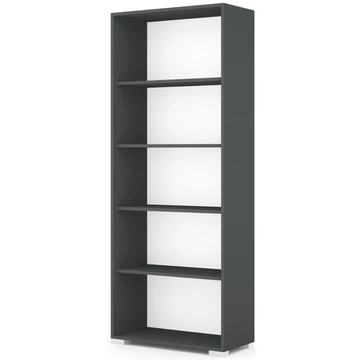 POLLY könyvespolc 80 cm - Matt Sötétszürke / Szürke láb