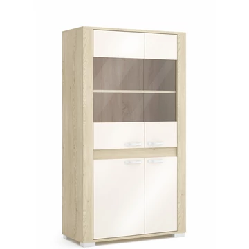 CORTINA 90-es 3/4 üveges elem - Cotta Cremona / Magasfényű Beige (C12)