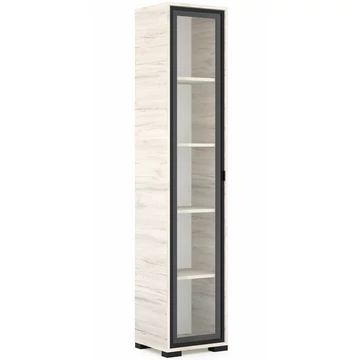 POLLY vitrines polcos elem 42 cm BALOS - Justus Tölgy / Fekete