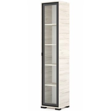 POLLY vitrines polcos elem 42 cm JOBBOS - Justus Tölgy / Fekete