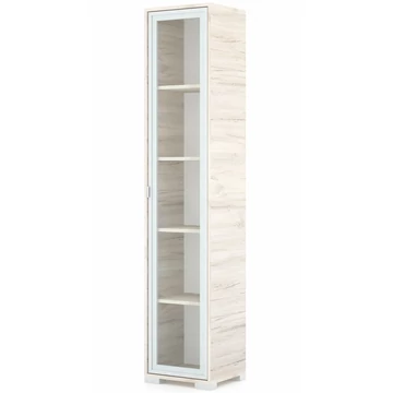 POLLY vitrines polcos elem 42 cm JOBBOS - Justus Tölgy / Szürke