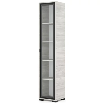 POLLY vitrines polcos elem 42 cm JOBBOS - Katthult / Fekete