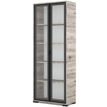 POLLY vitrines polcos elem 80 cm - San Remo / Fekete