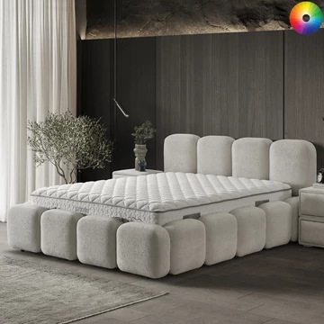 Infiniza LUXURY ágyneműtartós ágykeret 160x200 - VÁLASZTHATÓ SZÖVETTEL