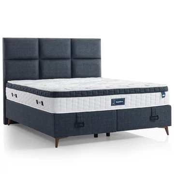 Livora QUATTRO ágykeret és matrac szett 160x200 cm - Navy