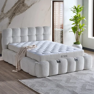 Livora ROME ágykeret és matrac szett 160x200 cm - Bézs