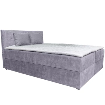 ATOS Boxspring franciaágy 180x200 cm - 2-es KÖZÉPSZÜRKE