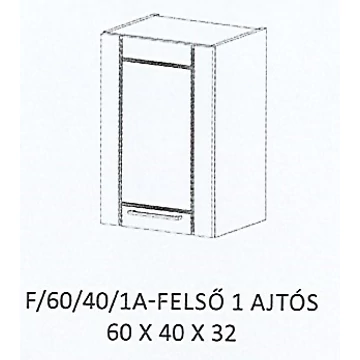 ALÍZ F/60/40/1A-FELSŐ 1 ajtós elem - BALOS