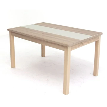 Irish asztal 135+(40)cm - Sonoma Tölgy / Beige