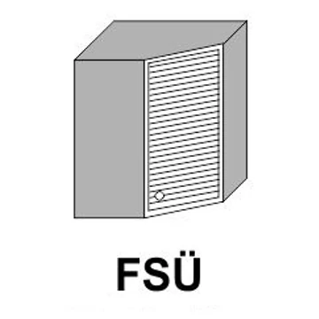 ZILLE FSÜ 60x60-as üveges sarok elem jobbos